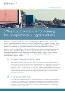 5 Ways Location Data is Transforming the Transportation & Logistics Industry