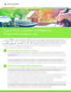Checklist - Insurance - Underwriters - Top 3 Reason why Underwriters should Use Location Intelligence - 2019_Page_1