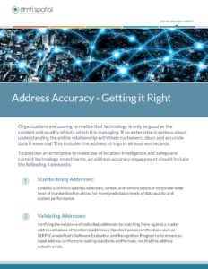 Checklist - Location Intelligence - GIS Address Accuracy - Getting it Right Checklist